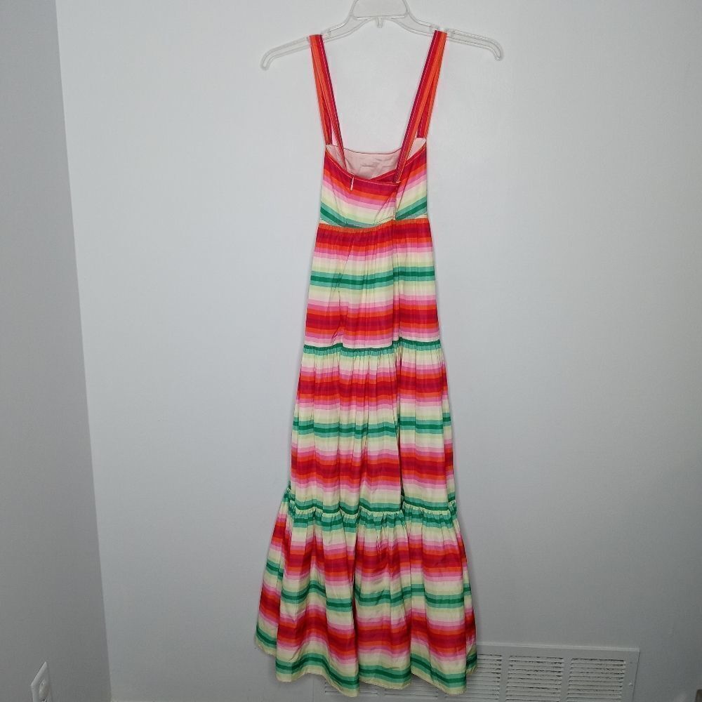 J.Crew multicolor tiered maxi dress size 00 - Picture 5 of 12